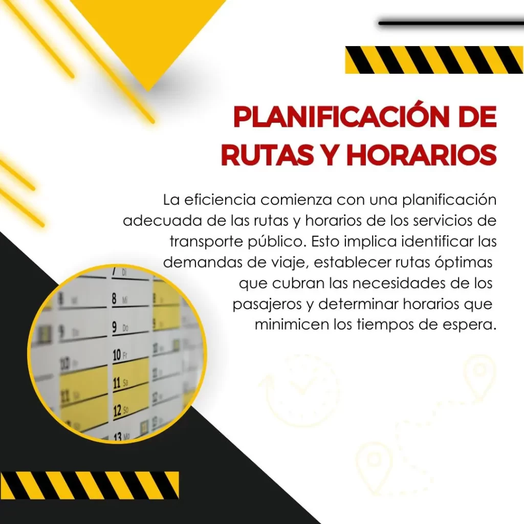 Eficiencia de las operaciones de transporte público de pasajeros