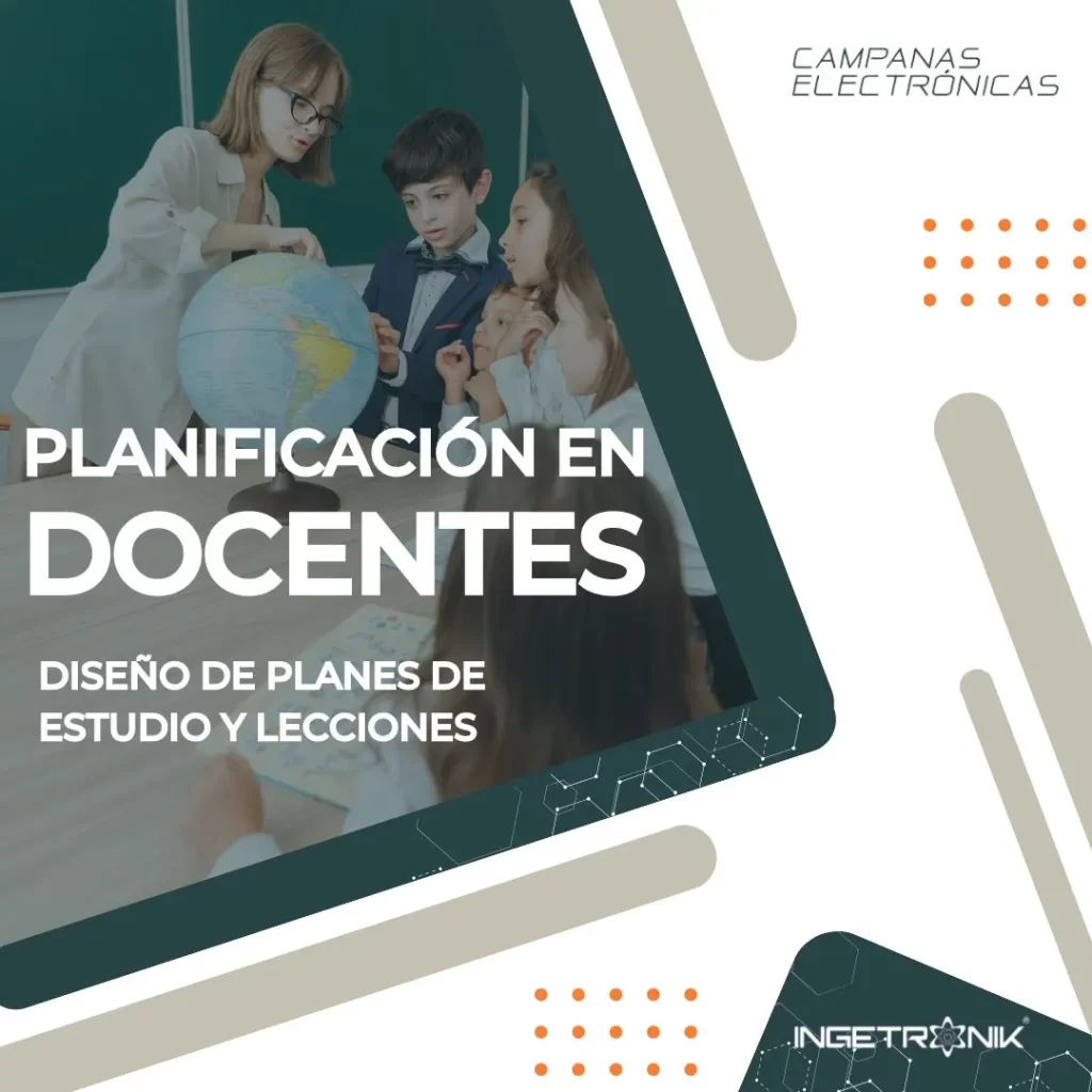 Planificación en docentes, diseño de planes de estudio y lecciones