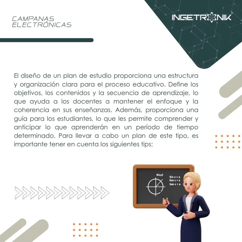 Planificación en docentes, diseño de planes de estudio y lecciones